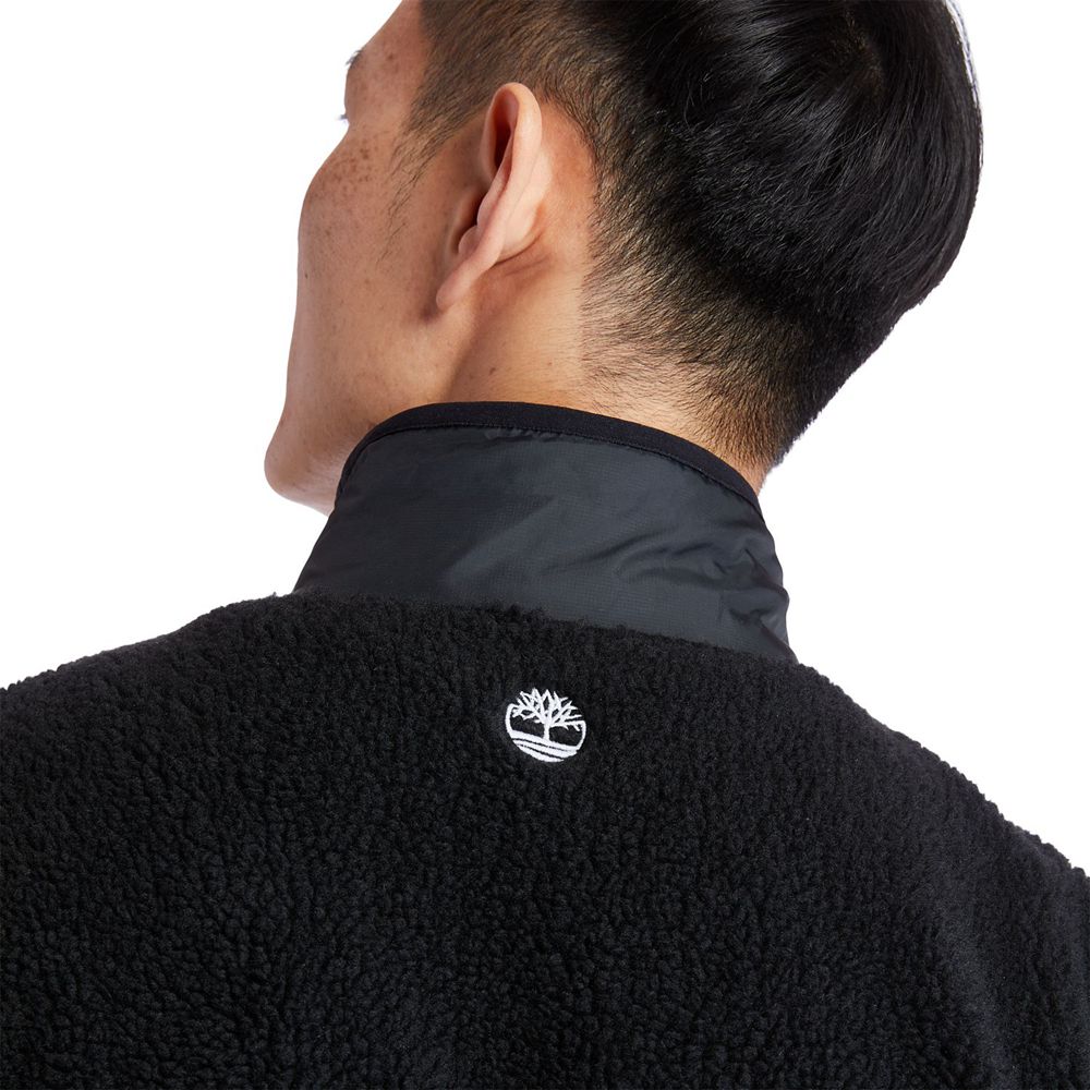 Chaquetas Timberland Hombre Colorborck Recycled Fleece Negras - Chile ENK-368527